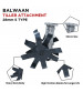 Balwaan Tiller Attachment 28mm S type (Silver)